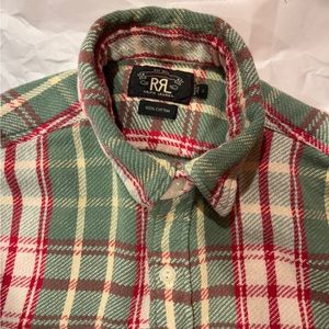 Ralph Lauren RRL plaid cotton work shirt